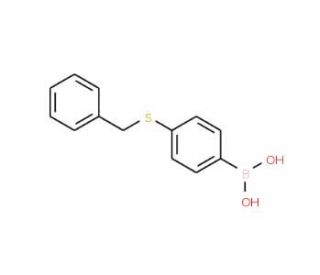 4-Benzylthiophenylboronic acid (CAS 1005207-32-8) - chemical structure image