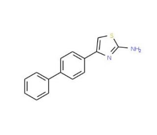 4-Biphenyl-4-yl-thiazol-2-ylamine (CAS 2834-79-9) - chemical structure image