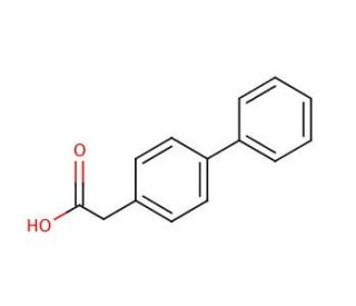 4-Biphenylacetic acid (CAS 5728-52-9) - chemical structure image