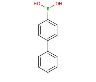 4-Biphenylboronic acid (CAS 5122-94-1) - chemical structure image