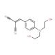 4-[Bis(2-hydroxyethyl)amino]benzylidenemalononitrile (CAS 63619-34-1) - chemical structure image