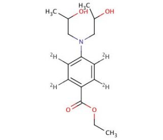 4-[Bis(2-hydroxypropyl)amino]benzoic Acid-d4 Ethyl Ester - chemical structure image