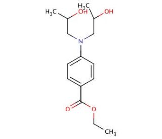 4-[Bis(2-hydroxypropyl)amino]benzoic Acid Ethyl Ester (CAS 58882-17-0) - chemical structure image