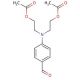 4-[Bis[2-(acetyloxy)ethyl]amino]benzaldehyde (CAS 41313-77-3) - chemical structure image