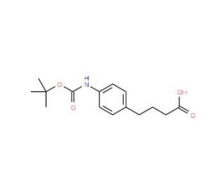 4-(Boc-4-aminophenyl)butanoic acid (CAS 105300-90-1) - chemical structure image