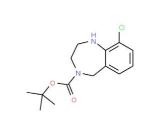 4-Boc-9-Chloro-2,3,4,5-tetrahydro-1H-benzo[e][1,4] diazepine (CAS 886364-21-2) - chemical structure image