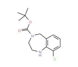 4-Boc-9-Chloro-2,3,4,5-tetrahydro-1H-benzo[e][1,4]diazepine (CAS 886364-21-2) - chemical structure image