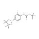 4-(BOC-amino)-3-fluorophenyl boronic acid, pinacol ester (CAS 262444-42-8) - chemical structure image