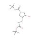 4-Boc-aminomethyl-3-hydroxy-1-N-Boc-pyrrolidine (CAS 175463-34-0) - chemical structure image