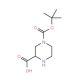 4-Boc-piperazine-2-carboxylic acid (CAS 128019-59-0) - chemical structure image