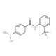 4-Borono-N-2-(trifluoromethyl)phenylbenzamide (CAS 913835-42-4) - chemical structure image