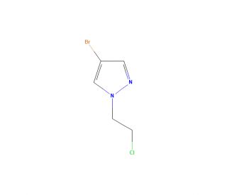 4-Bromo-1-(2-chloroethyl)-1H-pyrazole (CAS 663941-72-8) - chemical structure image