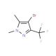 4-Bromo-1,5-dimethyl-3-(trifluoromethyl)-1H-pyrazole (CAS 721402-02-4) - chemical structure image