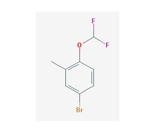 4-Bromo-1-difluoromethoxy-2-methyl-benzene (CAS 888327-32-0) - chemical structure image