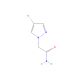 4-Bromo-1H-pyrazole-1-acetamide (CAS 1177354-50-5) - chemical structure image
