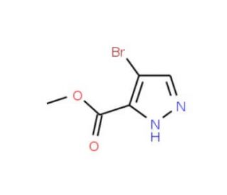 4-Bromo-1H-pyrazole-3-carboxylic acid methyl ester (CAS 81190-89-8) - chemical structure image