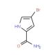 4-Bromo-1H-pyrrole-2-carboxamide (CAS 196106-96-4) - chemical structure image