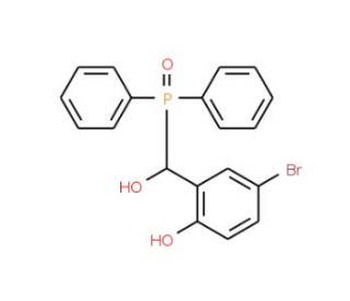 4-Bromo-2-[(diphenylphosphoryl)(hydroxy)methyl]phenol - chemical structure image