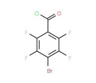 4-bromo-2,3,5,6-tetrafluorobenzoyl chloride (CAS 122033-54-9) - chemical structure image