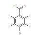 4-bromo-2,3,5,6-tetrafluorobenzoyl chloride (CAS 122033-54-9) - chemical structure image