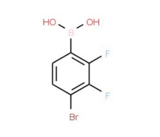 4-Bromo-2,3-difluorobenzeneboronic acid (CAS 374790-99-5) - chemical structure image