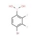 4-Bromo-2,3-difluorobenzeneboronic acid (CAS 374790-99-5) - chemical structure image