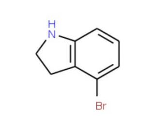 4-Bromo-2,3-dihydro-1H-indole (CAS 86626-38-2) - chemical structure image