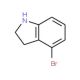 4-Bromo-2,3-dihydro-1H-indole (CAS 86626-38-2) - chemical structure image