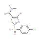 4-Bromo-2-(4-chlorophenylsulfonyl)thiazole-5-carboxylic acid dimethylamide - chemical structure image