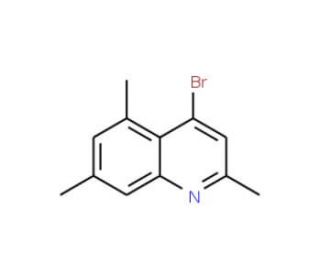 4-Bromo-2,5,7-trimethylquinoline (CAS 1070879-59-2) - chemical structure image