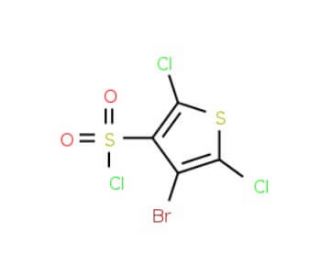 4-Bromo-2,5-dichlorothiophene-3-sulphonyl chloride (CAS 166964-36-9) - chemical structure image