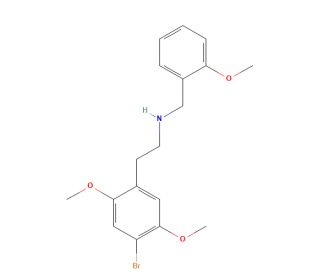 4-Bromo-2,5-dimethoxy-N-[(2-methoxyphenyl)methyl]benzeneethanamine (CAS 1026511-90-9) - chemical structure image