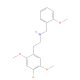 4-Bromo-2,5-dimethoxy-N-[(2-methoxyphenyl)methyl]benzeneethanamine (CAS 1026511-90-9) - chemical structure image