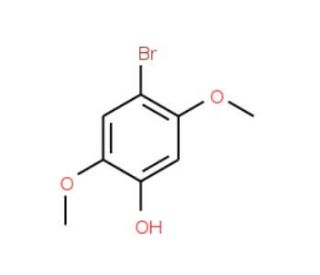 4-Bromo-2,5-dimethoxy-phenol (CAS 557757-32-1) - chemical structure image