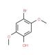4-Bromo-2,5-dimethoxy-phenol (CAS 557757-32-1) - chemical structure image