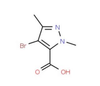 4-Bromo-2,5-dimethyl-2H-pyrazole-3-carboxylic acid (CAS 5775-88-2) - chemical structure image