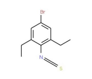 4-Bromo-2,6-diethylphenyl isothiocyanate - chemical structure image