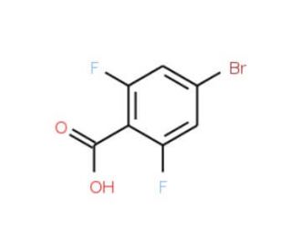 4-Bromo-2,6-difluorobenzoic acid (CAS 183065-68-1) - chemical structure image