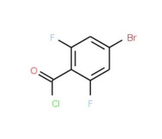 4-Bromo-2,6-difluorobenzoyl chloride (CAS 497181-19-8) - chemical structure image