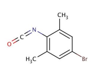 4-Bromo-2,6-dimethylphenyl isocyanate (CAS 77159-76-3) - chemical structure image