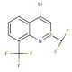 4-Bromo-2,8-bis(trifluoromethyl)quinoline (CAS 35853-45-3) - chemical structure image
