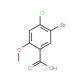 4-Bromo-2-carboxy-5-chloroanisole (CAS 95383-17-8) - chemical structure image