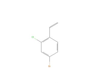 4-Bromo-2-chloro-1-ethenyl-benzene (CAS 943742-24-3) - chemical structure image