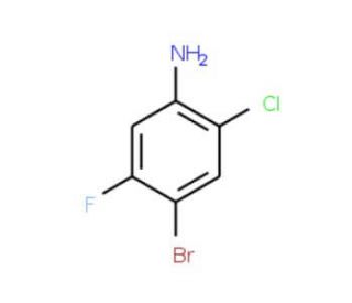 4-Bromo-2-chloro-5-fluoroaniline (CAS 1000572-63-3) - chemical structure image