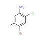4-Bromo-2-chloro-5-fluoroaniline (CAS 1000572-63-3) - chemical structure image