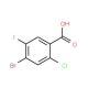 4-Bromo-2-chloro-5-fluorobenzoic acid (CAS 177480-81-8) - chemical structure image