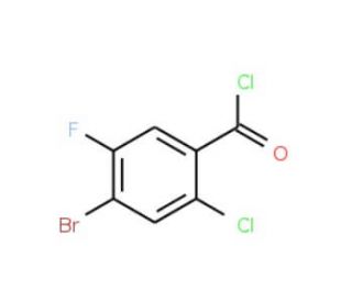 4-Bromo-2-chloro-5-fluorobenzoyl chloride (CAS 203302-93-6) - chemical structure image