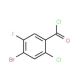 4-Bromo-2-chloro-5-fluorobenzoyl chloride (CAS 203302-93-6) - chemical structure image