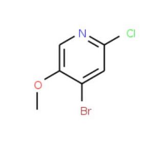 4-Bromo-2-chloro-5-methoxypyridine (CAS 1020253-15-9) - chemical structure image