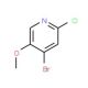 4-Bromo-2-chloro-5-methoxypyridine (CAS 1020253-15-9) - chemical structure image